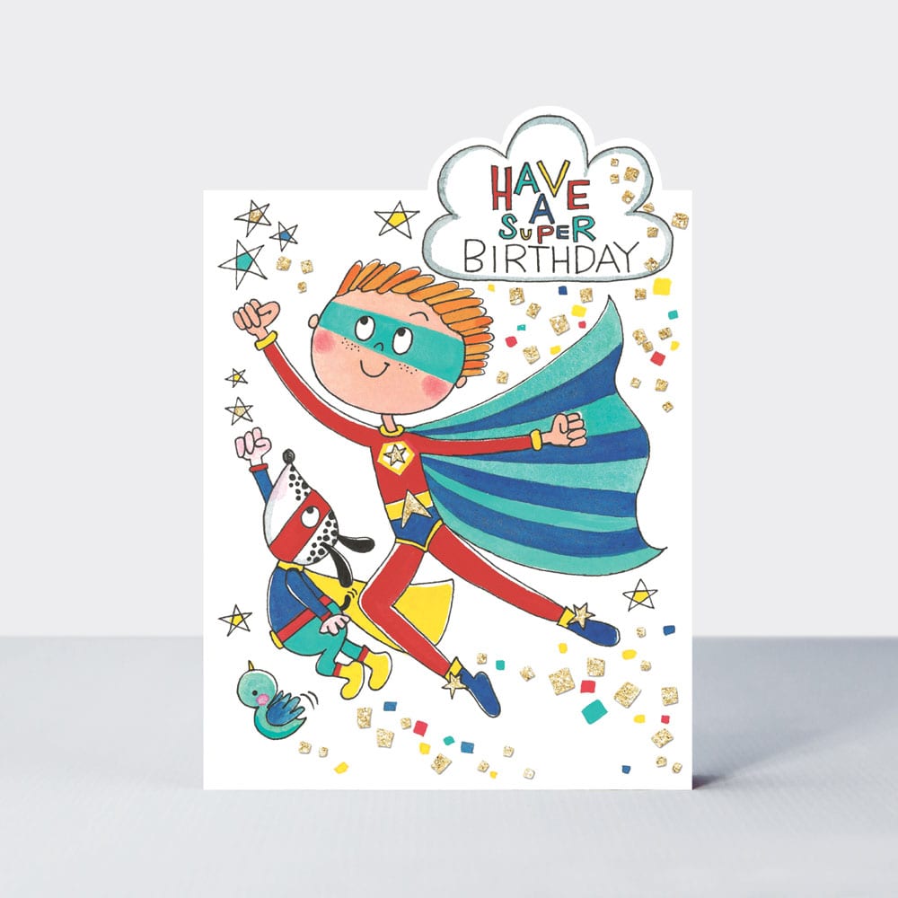 Cherry on Top - Super Birthday Super Hero  - Birthday Card