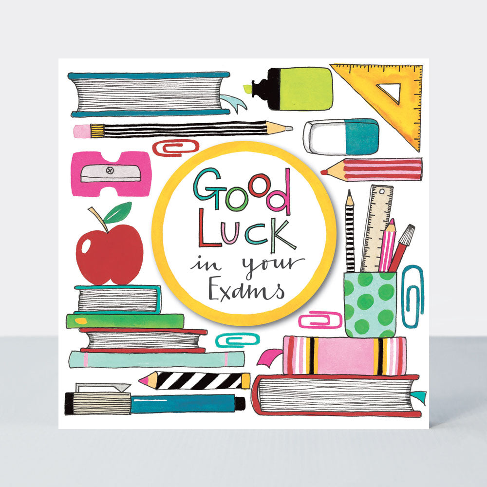 Top of the Class - Good Luck Exams Books &amp; Pencils