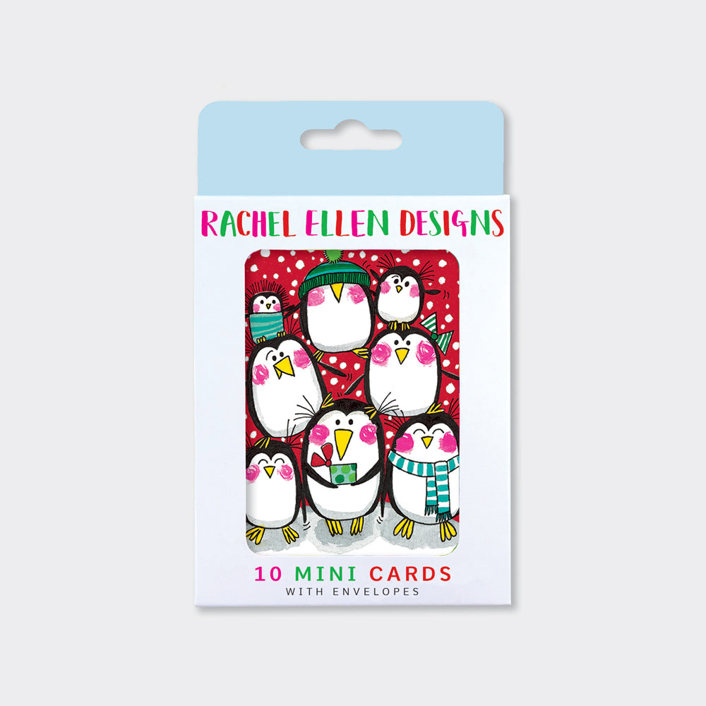 Boxed Mini Cards x 10 - Penguins