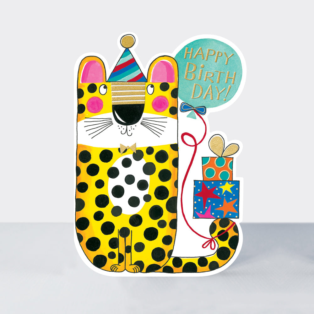 Cookie Cutters - Happy Birthday Leopard - Birthday Card