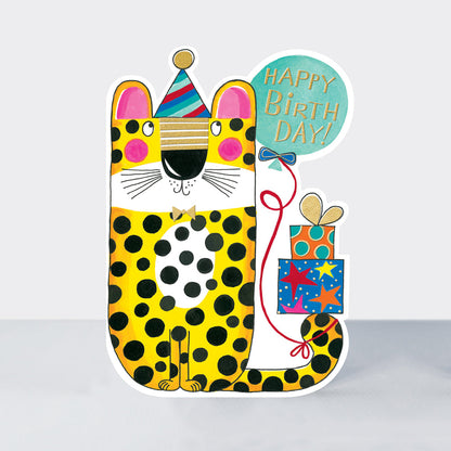 Cookie Cutters - Happy Birthday Leopard - Birthday Card