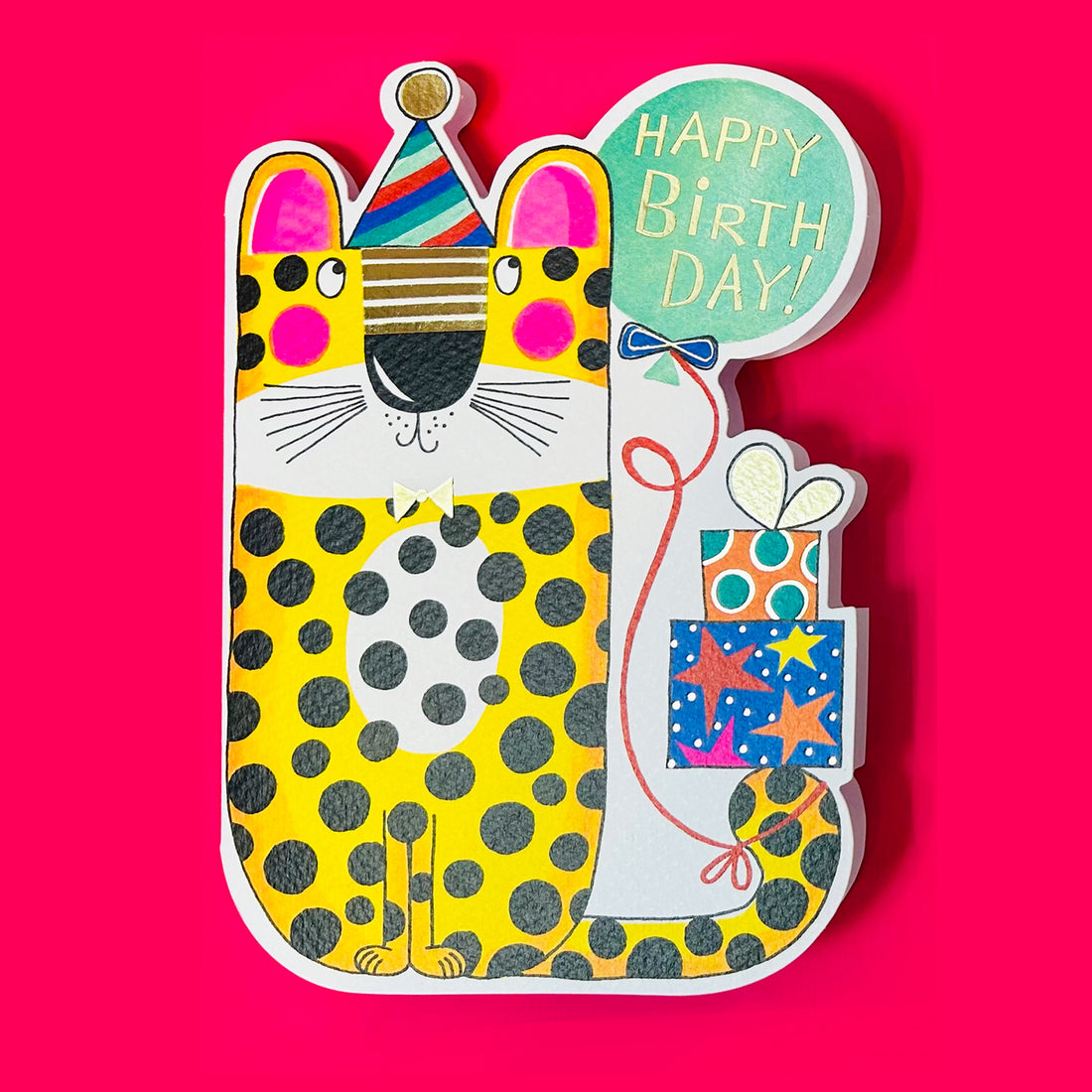 Cookie Cutters - Happy Birthday Leopard - Birthday Card