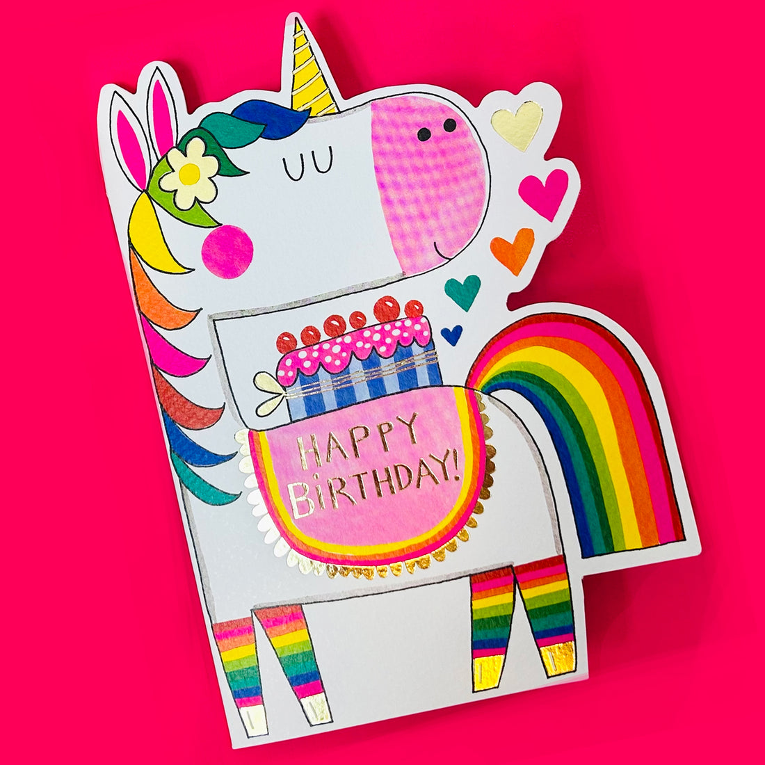 Cookie Cutters - Happy Birthday Unicorn - Birthday Card