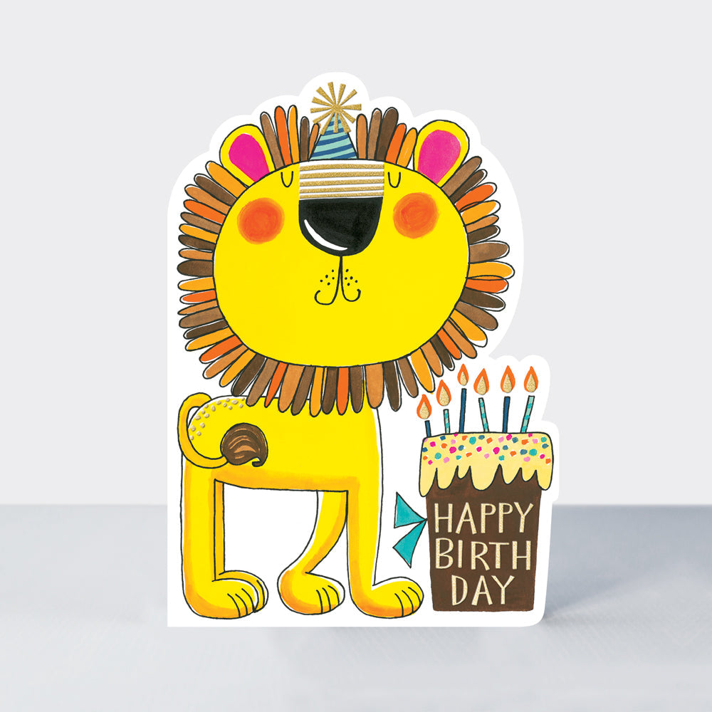 Cookie Cutters - Happy Birthday Lion - Birthday Card