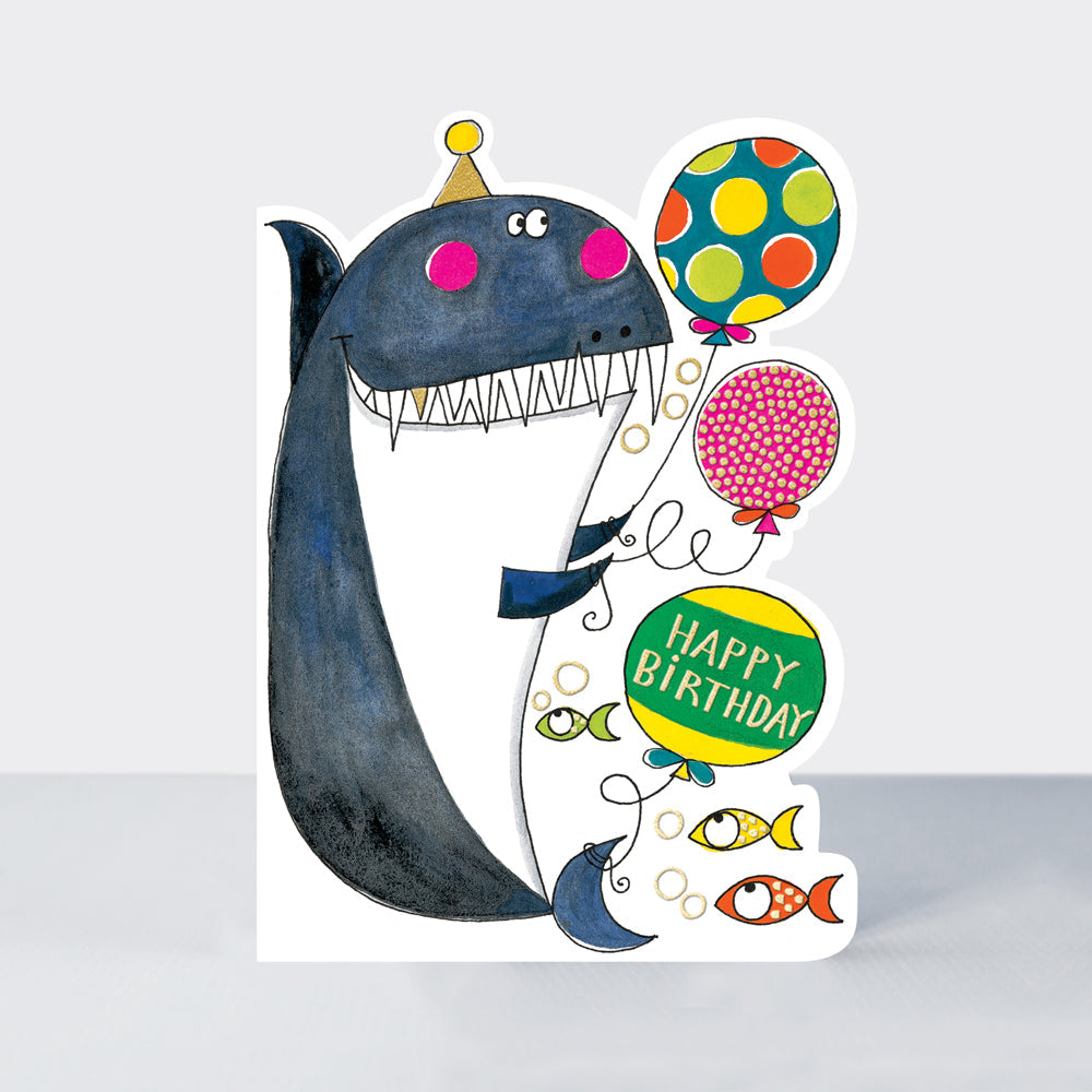 Cookie Cutters - Happy Birthday Shark - Birthday Card