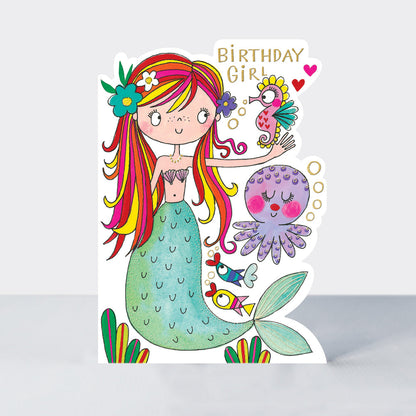 Cookie Cutters - Birthday Girl/Mermaid Birthday Card