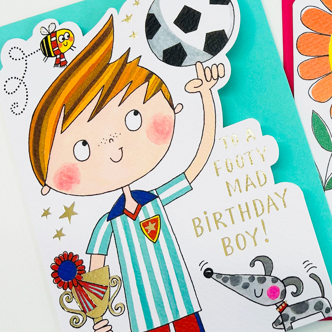 Cookie Cutters - Footy Mad Birthday Boy Birthday Card