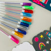 Scented Glitter Gel Pens - Moon & Rocket