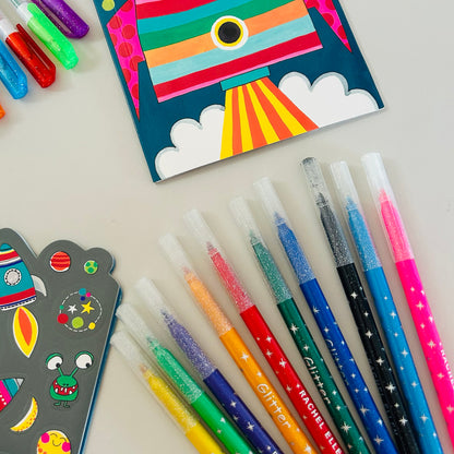 Glitter Markers - Rainbow