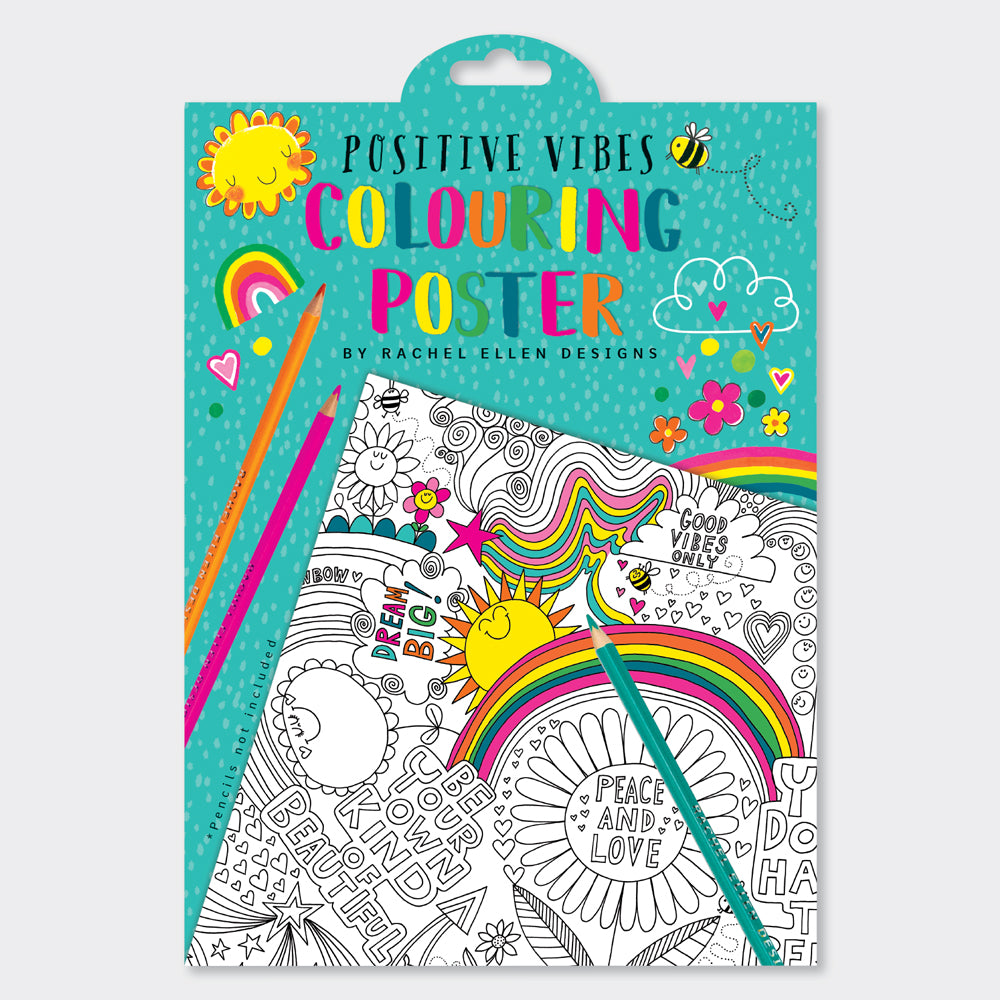 Colouring Posters - Positive Vibes