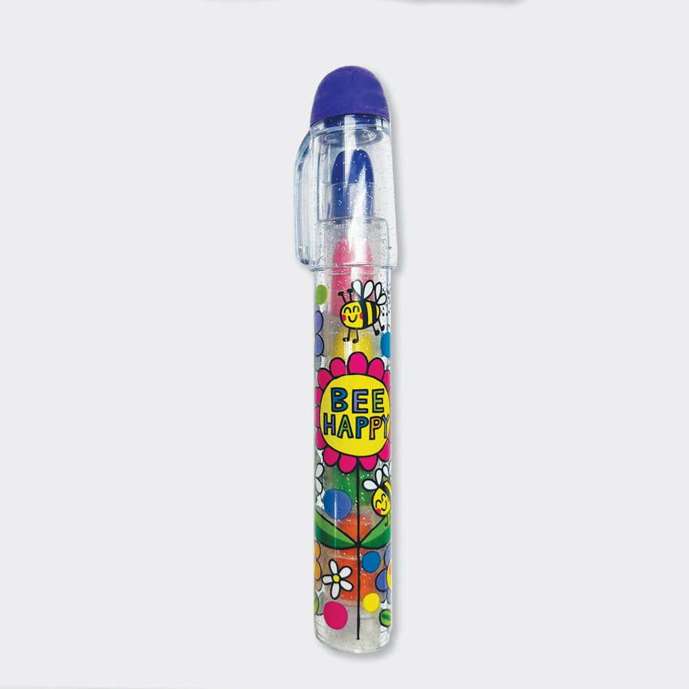 5-in-1 Pop Up Erasable Crayon - Bee Happy