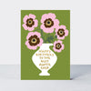 Oopsie Daisy - Happy Birthday To The Best Auntie Ever/Green & Pink Poppies Birthday Card