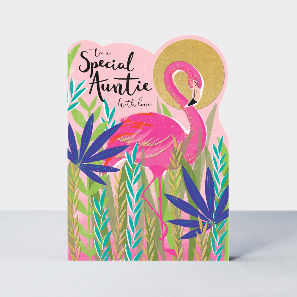 Delilah - Auntie Birthday Flamingo  - Birthday Card
