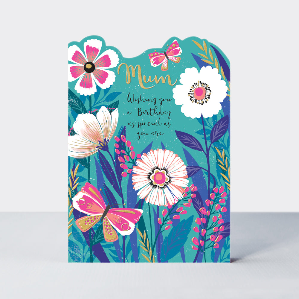 Delilah - Mum Birthday Floral & Butterflies  - Birthday Card