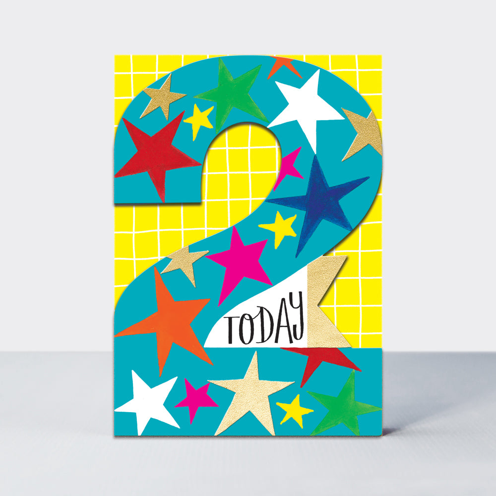 DITTO - Age 2 Boy Stars  - Birthday Card