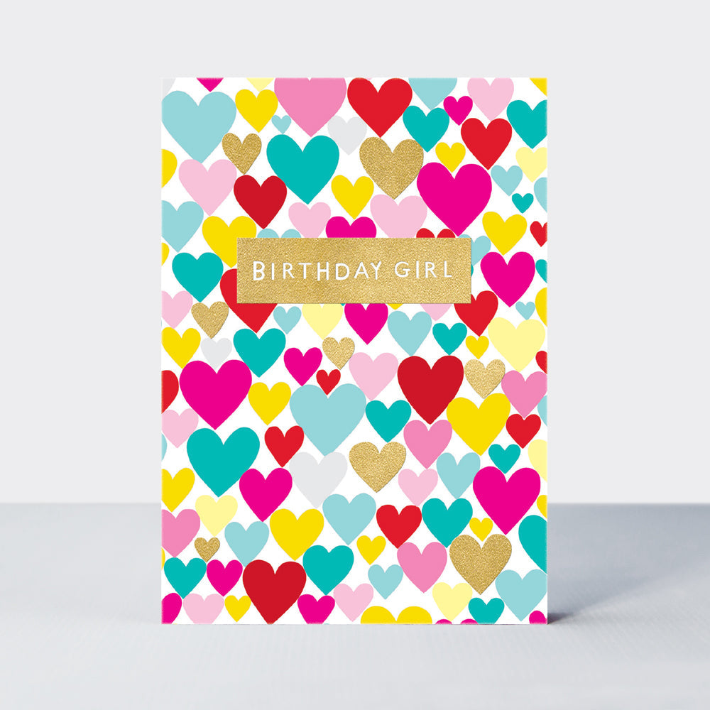 Dolly Mix - Birthday Girl/Love Hearts Birthday Card