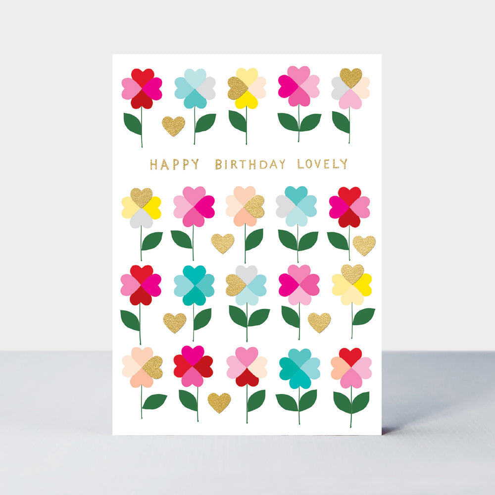 Dolly Mix - Happy Birthday Lovely/Flower Petals Birthday Card