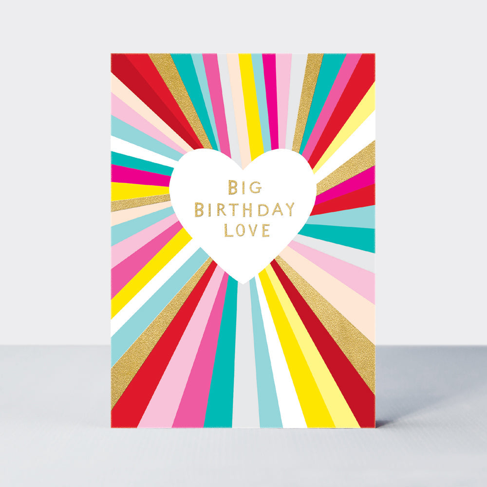 Dolly Mix - Big Birthday Love/Heart Beam Birthday Card