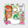 Mermaid Thank You Note Cards (8 Pack) - Under the Sea with Turtle
