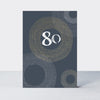 Ebb & Flow - 80th Birthday  - Birthday Card