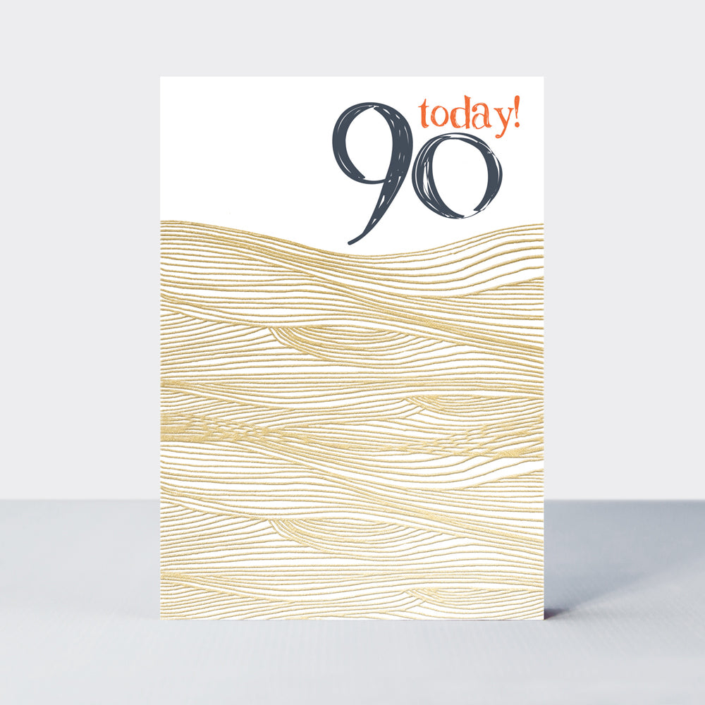 Ebb &amp; Flow - 90th Birthday  - Birthday Card