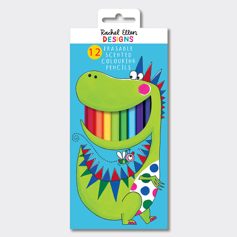 Scented Colouring Pencils - Dinosaur