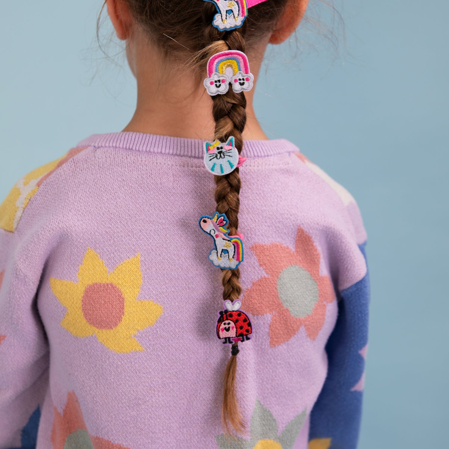 Hair Elastics (4 Pack) - Unicorn, Rainbow, Glitter Star