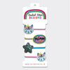 Hair Elastics (4 Pack) - Cats, Miaow, Glitter Star
