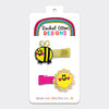 Hair Clips (2 Pack) - Bee & Flower