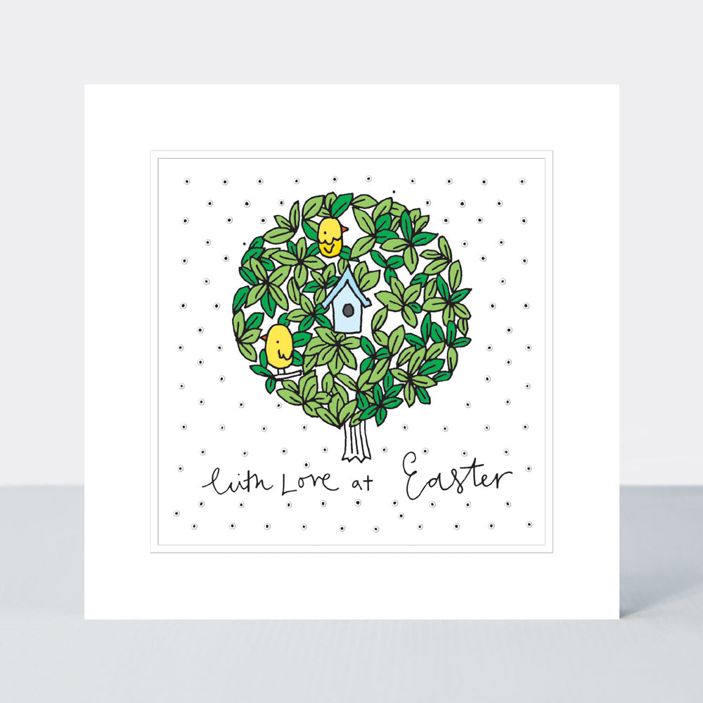Easter Card - Pocket Rocket - With Love At Easter Chicks In A Tree