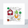 Easter Card - Pocket Rocket - Easter Wishes Farm Yard Harvest