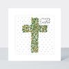 Easter Card - Pocket Rocket - Happy Easter Floral Cross