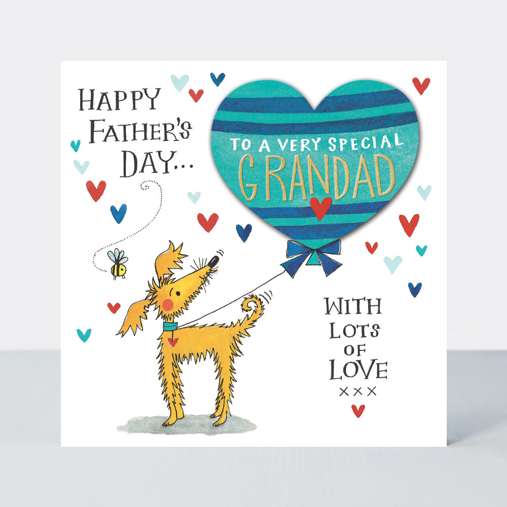Father's Day Cardamom - Special Grandad/Dog & Balloon