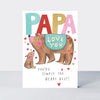 Simply The Beary Best Papa Father's Day Card - Headliners