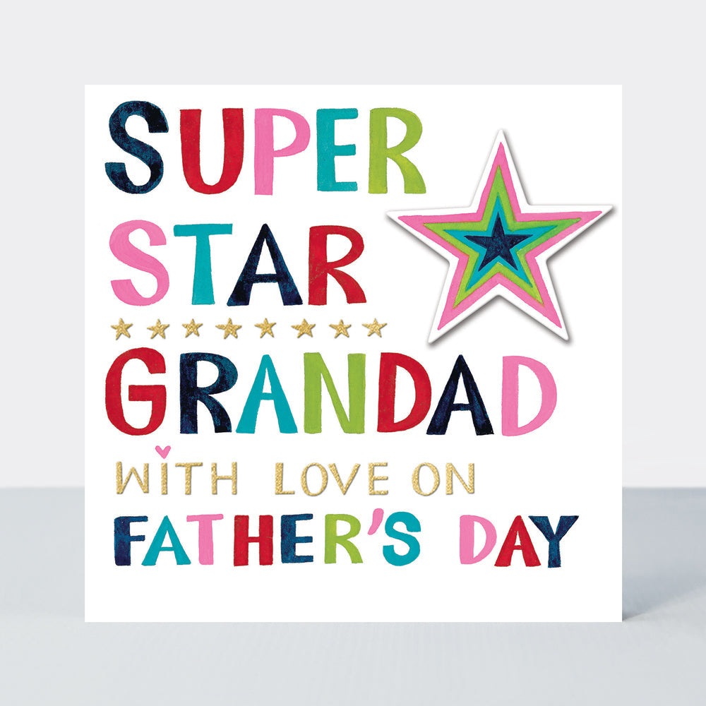 Father's Day Dad's the Word - Super Star Grandad