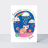 Fingerprint - Under The Weather/Cat Greetings Card