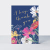 Wild Flower - Thank you floral on navy