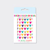 Foiled Pack of notecards - Hearts