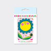 Foiled Pack of 10 Notecards - Smiley Flower/Blank