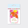 Foiled Pack of 10 Notecards - Note To Say/Vase of Flowers