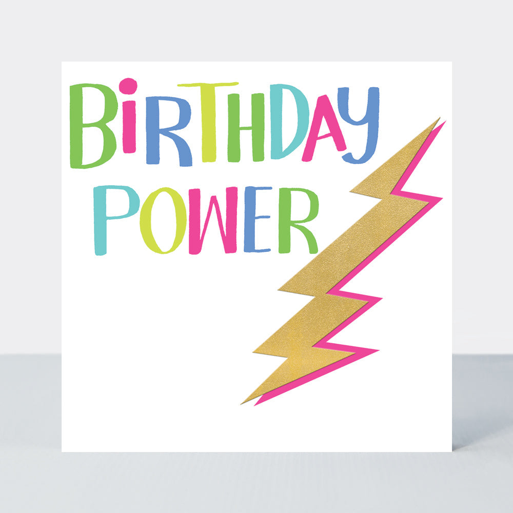 Girl Power - Birthday Power - Greetings Card