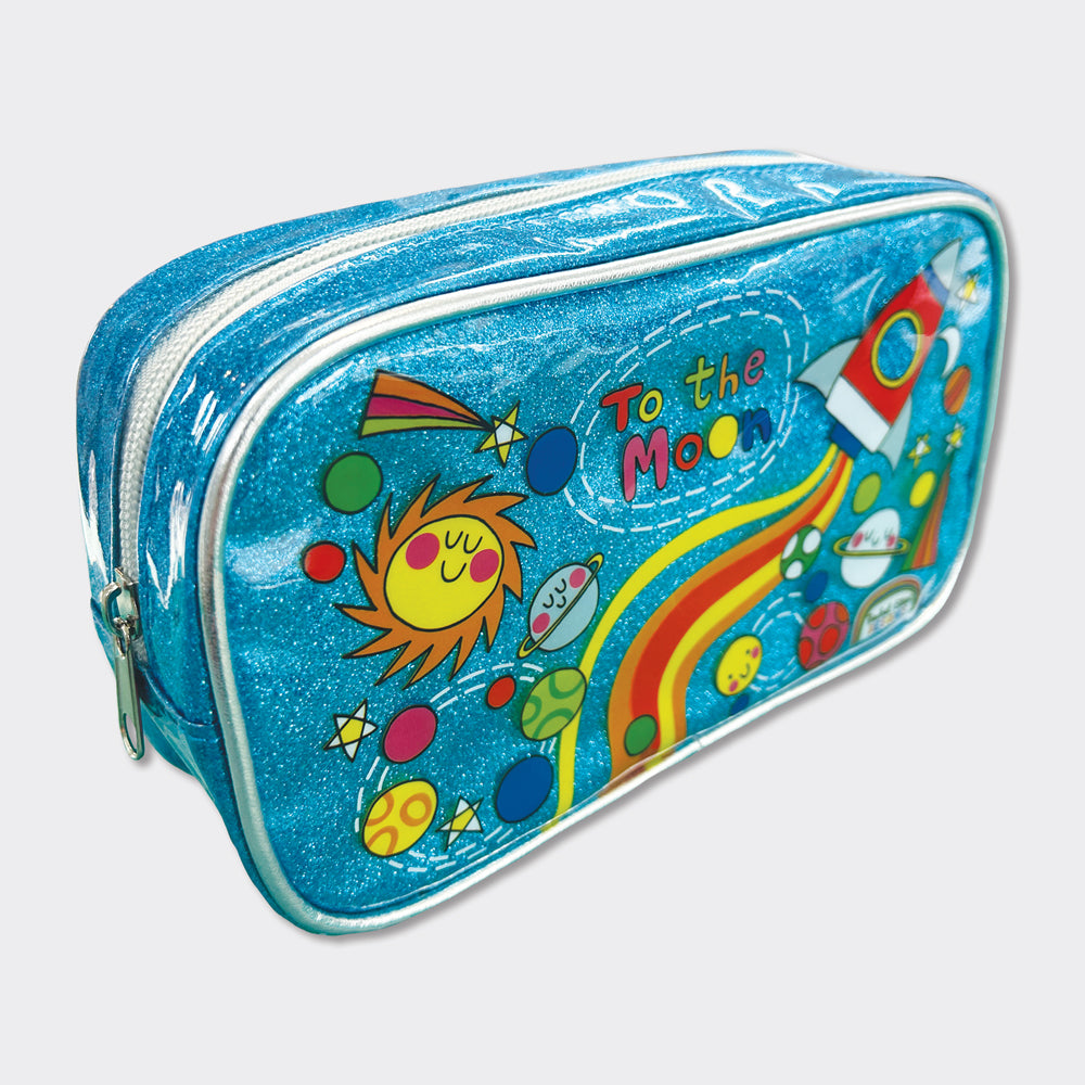 Glitter Pencil Case - To The Moon