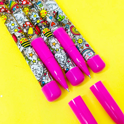 Ballpoint Glitter Pen - You Got This - Pink