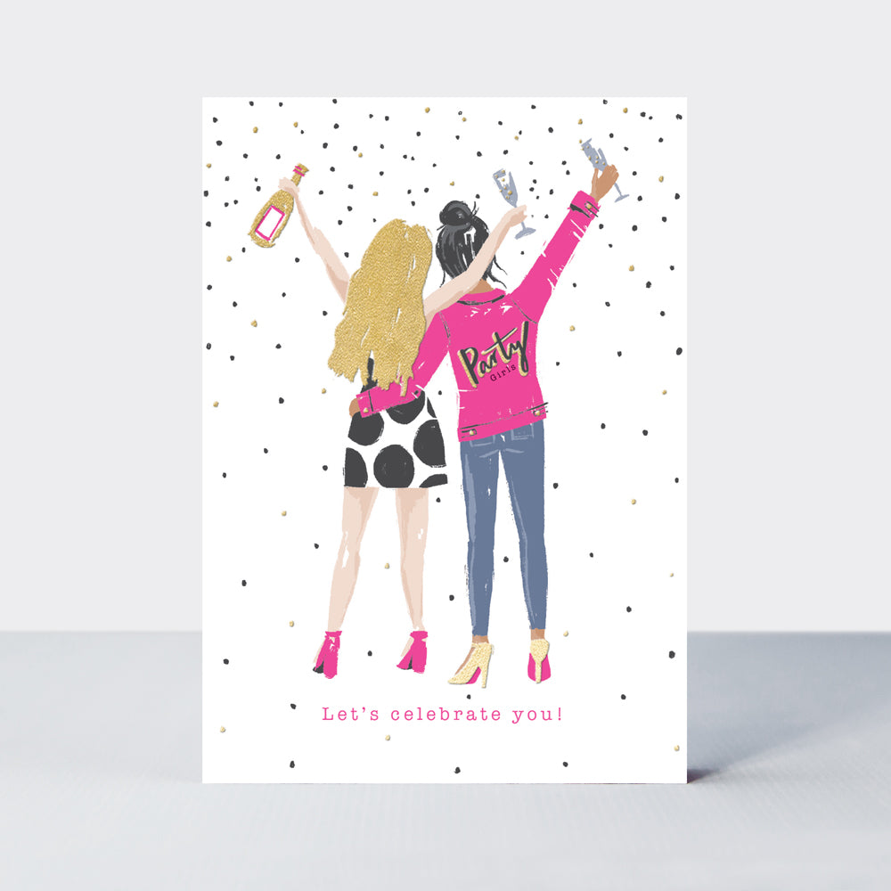 Flamingo - Birthday Party Girls  - Birthday Card