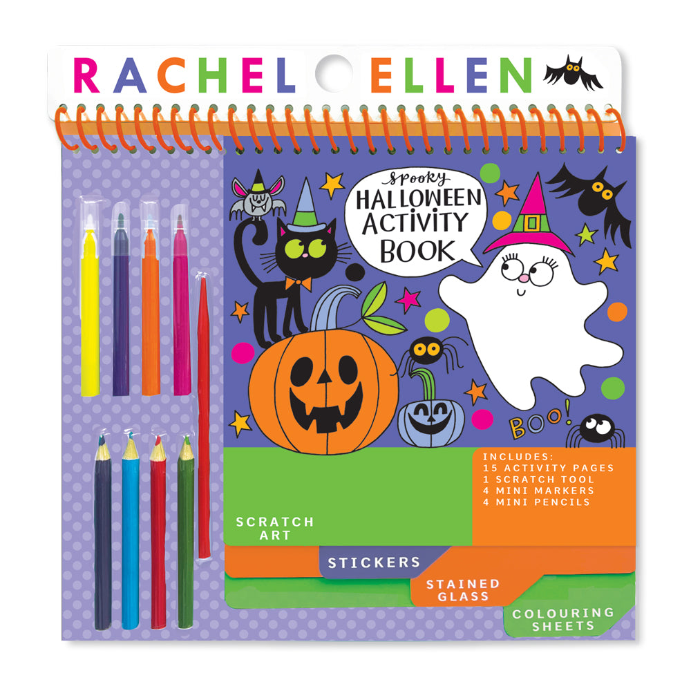 Halloween Activity Book with Scratch Art &amp; Stickers