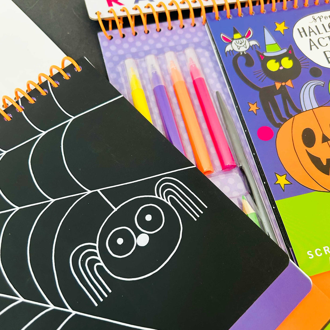Halloween Activity Book with Scratch Art &amp; Stickers