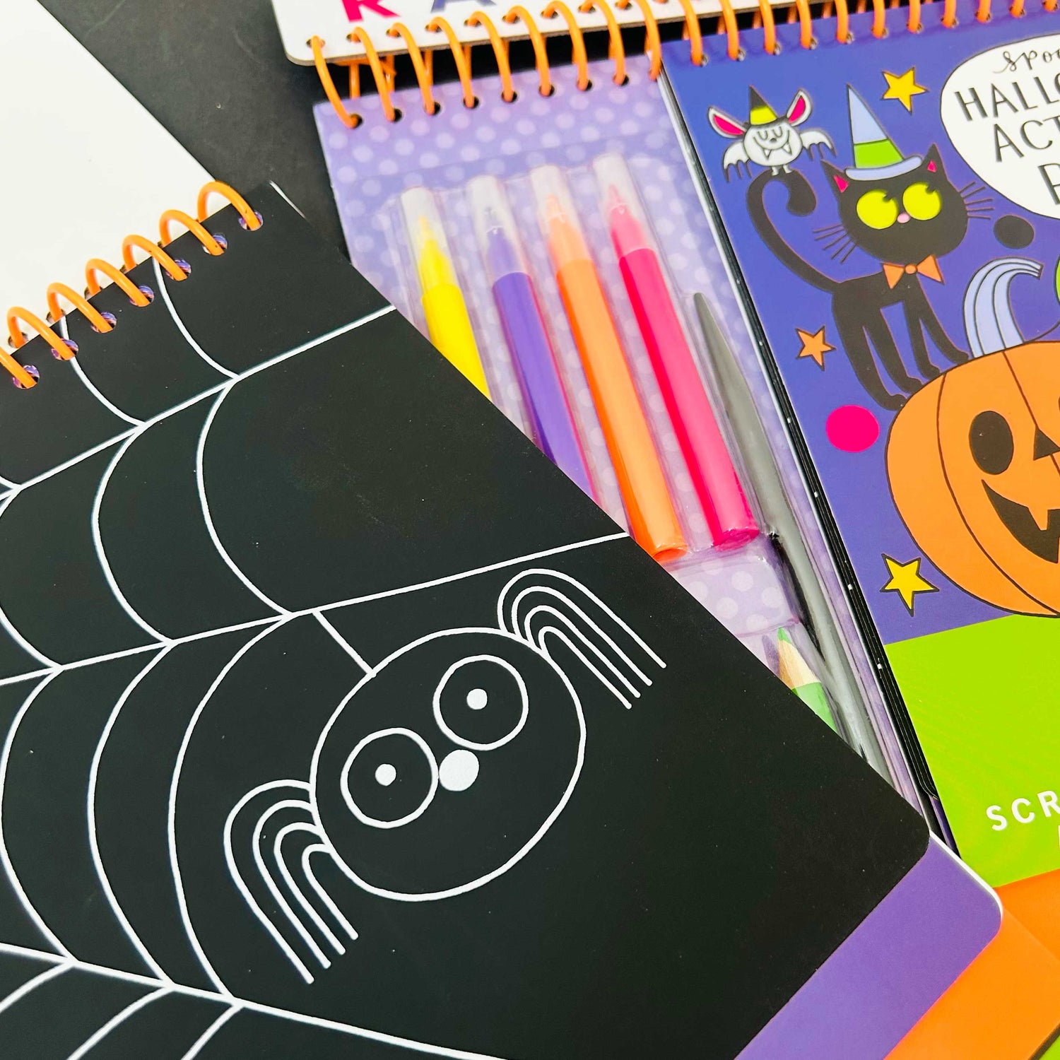 Halloween Activity Book with Scratch Art &amp; Stickers