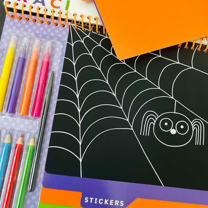 Halloween Activity Book with Scratch Art &amp; Stickers