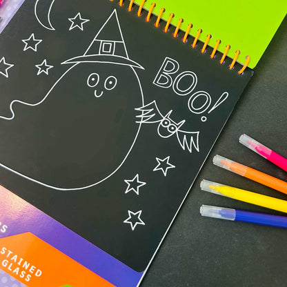 Halloween Activity Book with Scratch Art &amp; Stickers