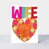 Headliners - Wife Happy Birthday/Floral Heart Card